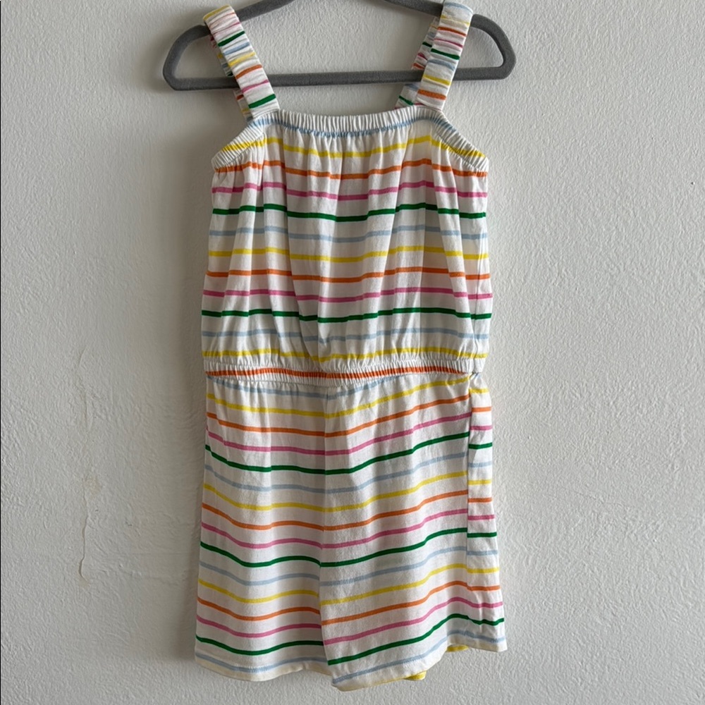 Old Navy girls rainbow stripes Red and Yellow Jumpsuit romperVibrant Stripes